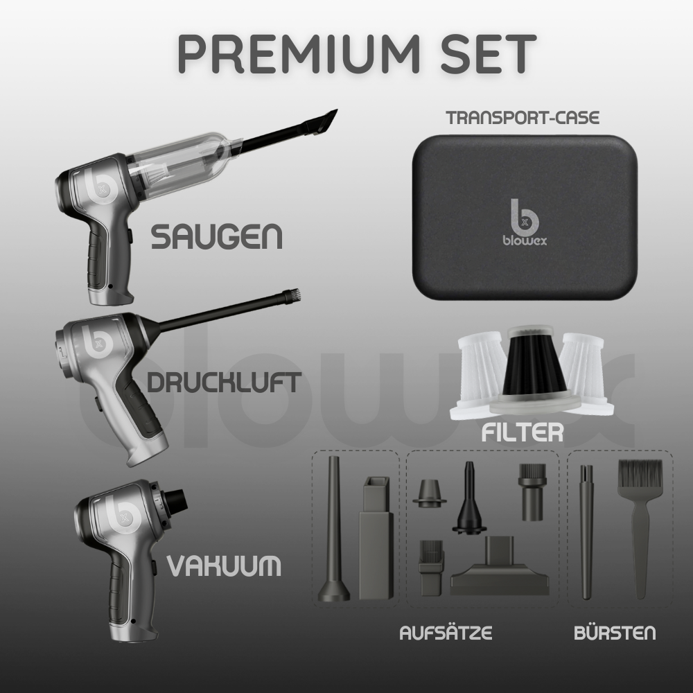 BLOWEX Pro v1® - 3 in 1 Handstaubsauger