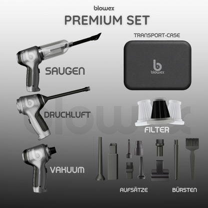 BLOWEX Pro v1® - 3 in 1 Handstaubsauger